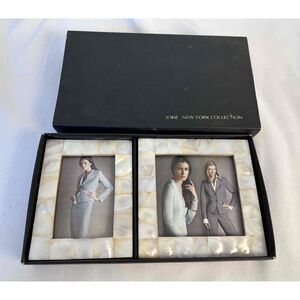 Jones New York Collection Square Pearl Inlay Coaster Set‎